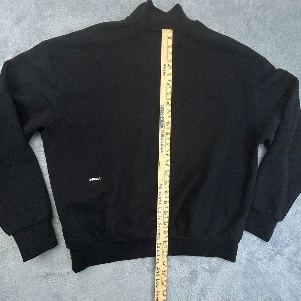Pangaia 365 High Neck Sweatshirt Black Organic Cotton Mock Neck Small - Picture 7 of 10